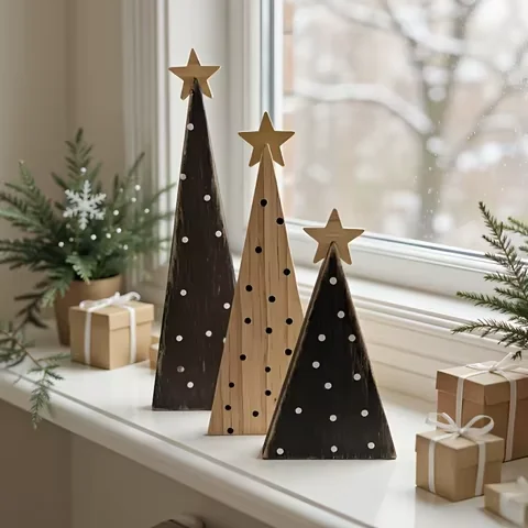 Rustic Wooden Christmas Tree