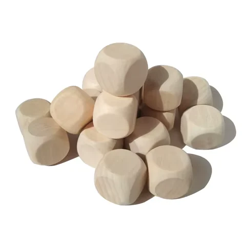 Blank Unfinished Wooden Dice